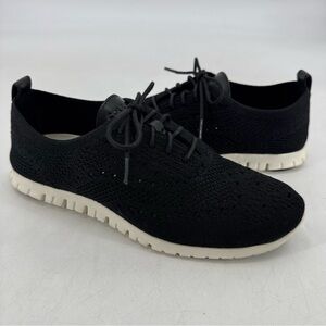 Cole Haan Zerogrand Stitchlite Knit Fabric  Oxford Black Sneakers
